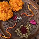 Vriksham Rakshabandhan Sliver Plated Veera Name Rakhi-RB165